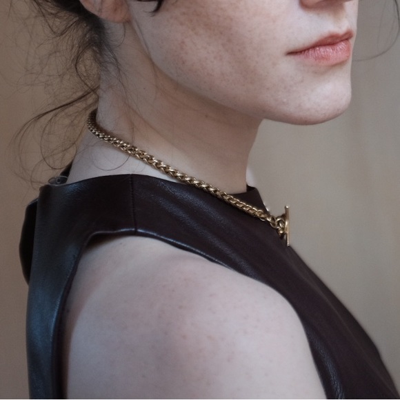 WAI MING LAMB LEATHER PLEATED MINI DRESS WITH OPEN BACK - Picture 6 of 6